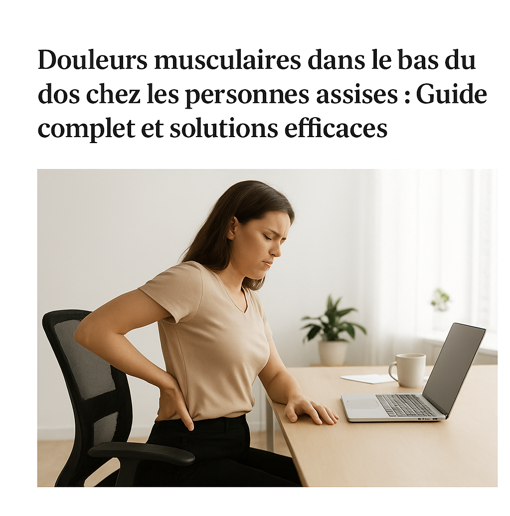 Douleur lombaire en position assise
